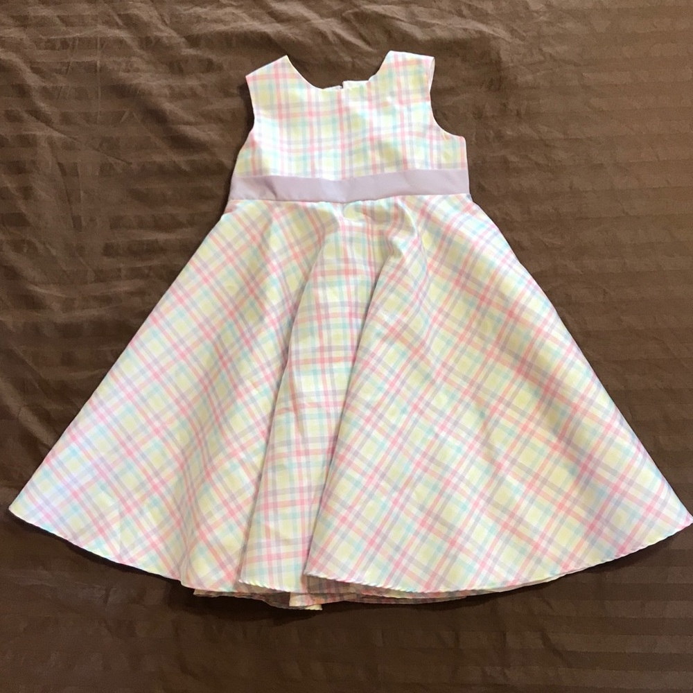 Pastel Checkered Girls Dress